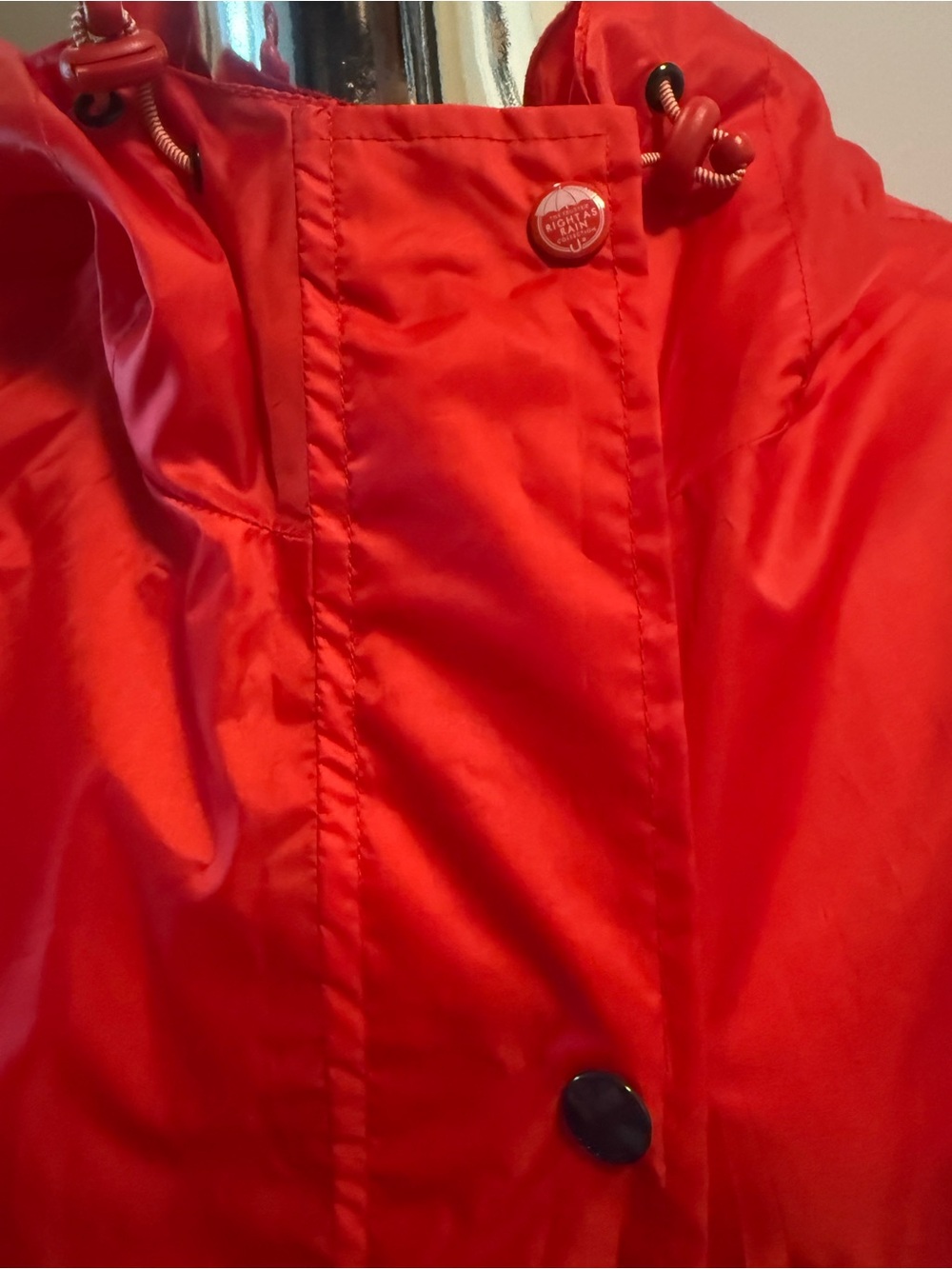 Joules Red Hooded Trench Coat - Picture 5 of 16